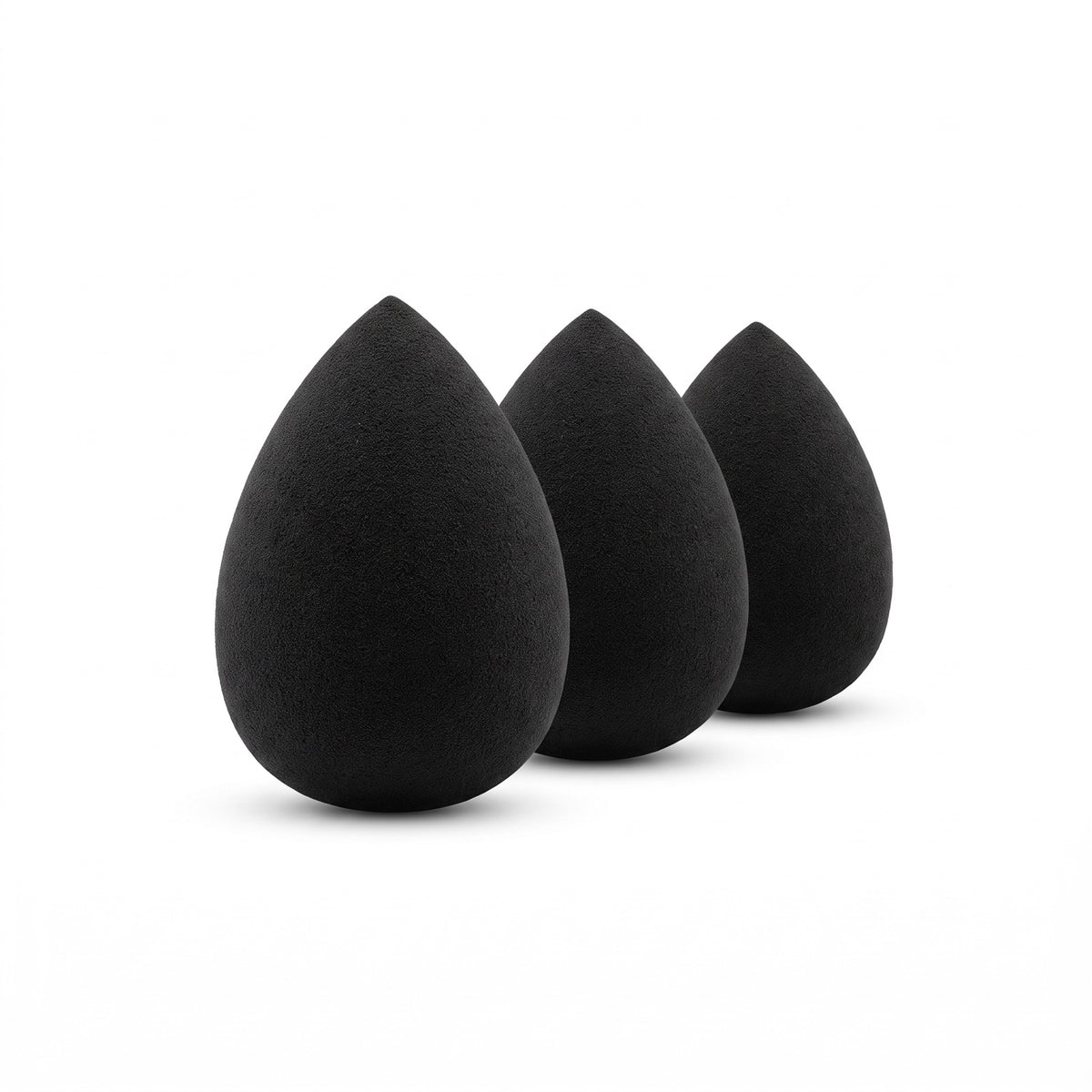 Kempt Blending Sponge, pack of 3 black teardrop sponges
